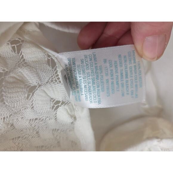 Kona Sol White Crochet Lace Swim Cover XL - Picture 6 of 6